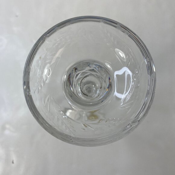 Rogaska Gallia Cut Lead Crystal Set 2 10" Etched Candle Stick Holders Vintage - Picture 7 of 13